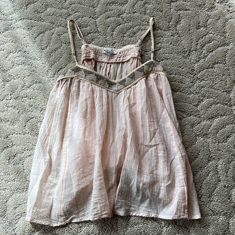 American Eagle Size XS Light Pink Tank Top